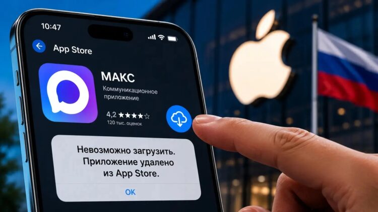 На айфон MAX теперь не скачаешь. Фото.