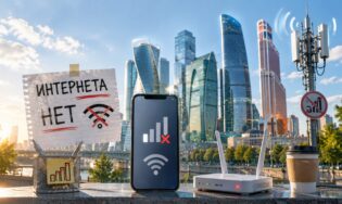 Москвичи получили сообщения о том, что сегодня интернет в городе будет недоступен