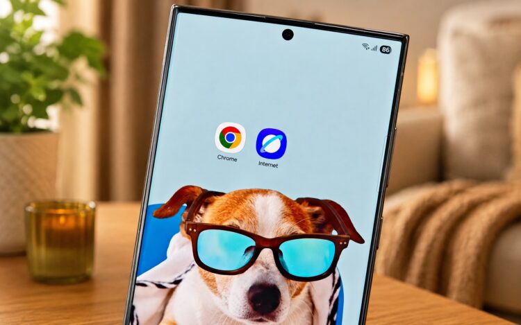 Променял Google Chrome на Samsung Browser и вот что получил. Фото.