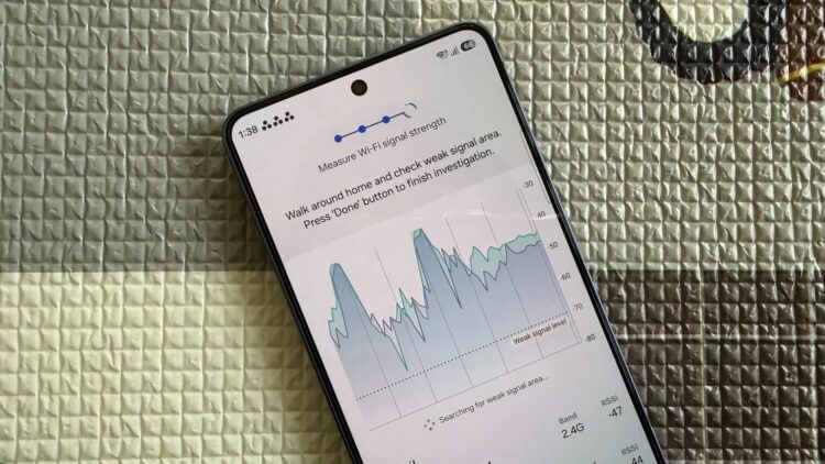 Samsung позволяет проверить качество интернета. Изображение: androidauthority.com. Фото.
