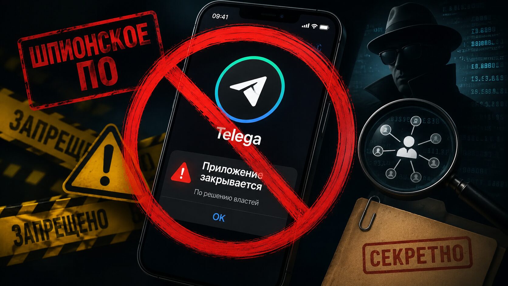 Приложение Телега закрывается. Что будет с клиентом Телеграма, который признали шпионским