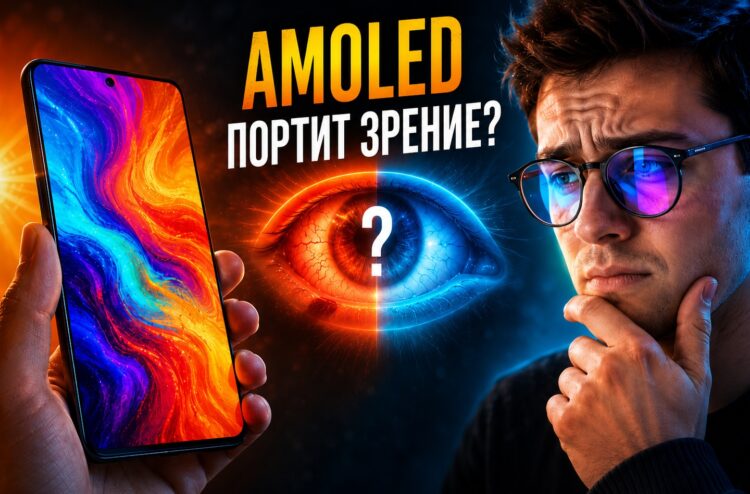 Правда ли, что AMOLED-экран смартфона портит зрение. Правда ли, что AMOLED-экран смартфона портит зрение. Фото.