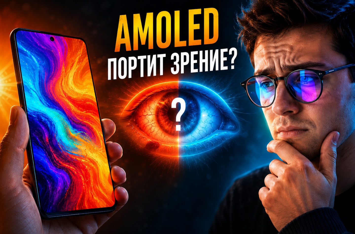 Правда ли, что AMOLED-экран смартфона портит зрение