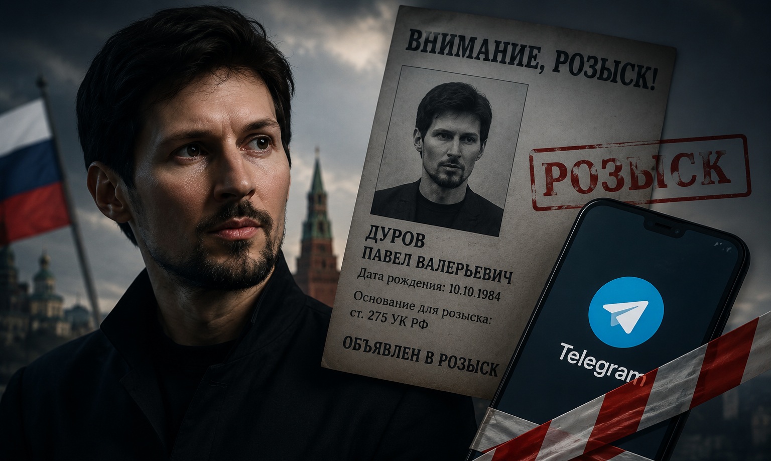 Россия объявила Павла Дурова в розыск — что грозит пользователям Telegram