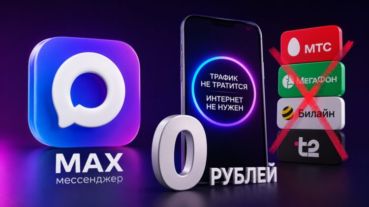 Для всех абонентов крупнейших операторов MAX станет бесплатным. Фото.