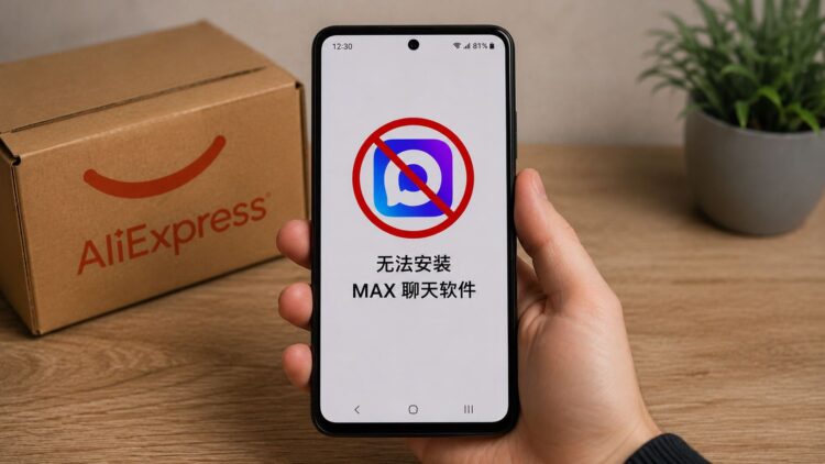 Будет ли работать мессенджер МАКС, если установить его на телефон с AliExpress. Фото.