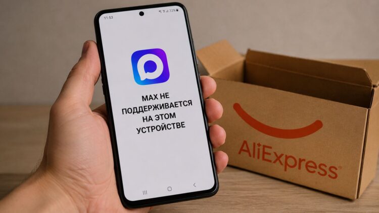 На смартфонах из Китая с локальной прошивкой нет предустановленного MAX. Фото.