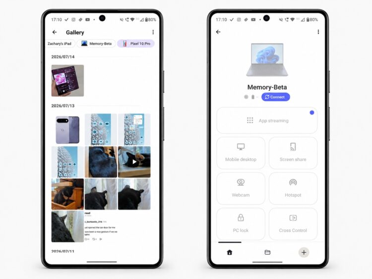 Smart Connect заметно упрощает взаимодействие с ПК. Фото.