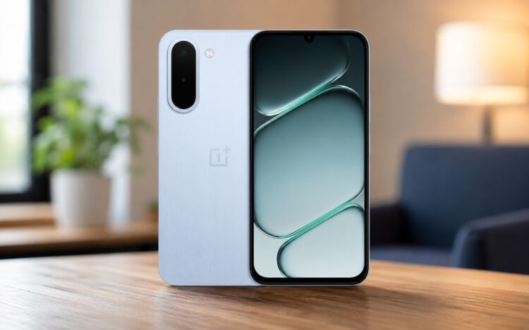 На рекламных постерах OnePlus пытается скрыть каплевидный вырез, но он всё-таки виден. Фото.
