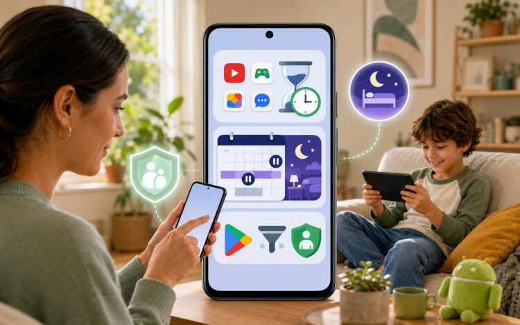 Обзор новых функций родительского контроля на Android. Фото.