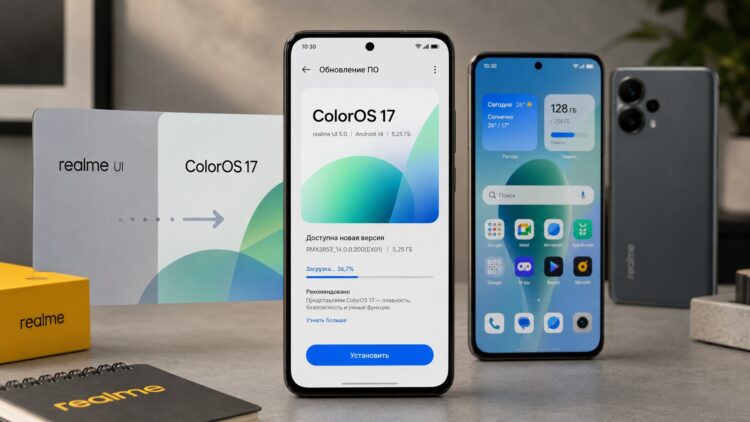 Полный список realme, которые получат новую оболочку. Фото.