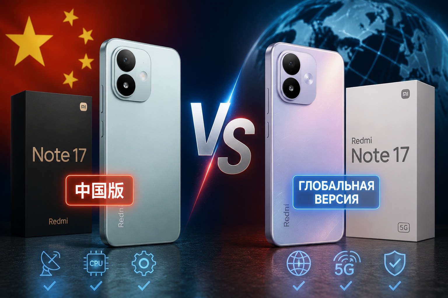 Чем глобальная версия Redmi Note 17 будет отличаться от китайской — вся правда
