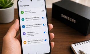 Показываю правильные настройки оптимизации Samsung