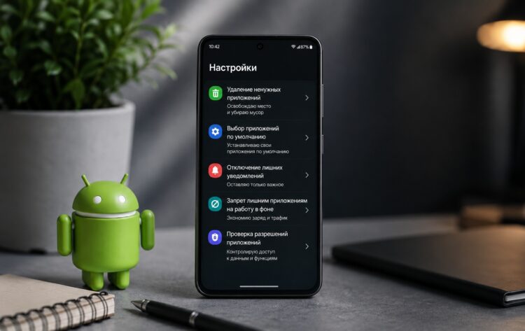 Что я настраиваю в Android первым делом — список, который не меняется годами. Фото.
