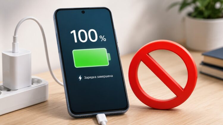 Объясняю, почему нельзя доводить заряд до 100%. Фото.