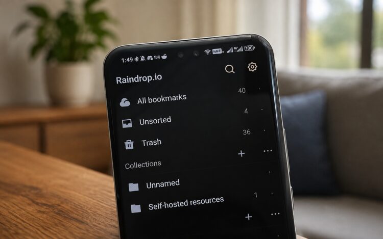 Практичный менеджер закладок на Android. Фото.