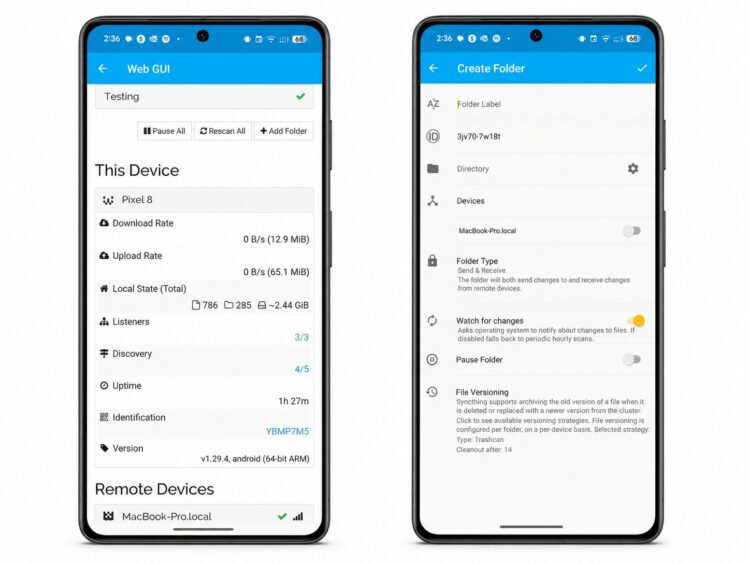 Классное приложение для синхронизации Android и Windows. Фото.