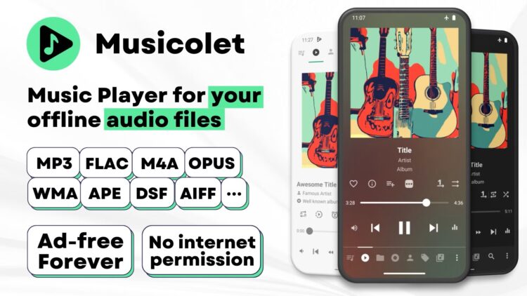 Один из лучших музыкальных плееров на Android. Фото.