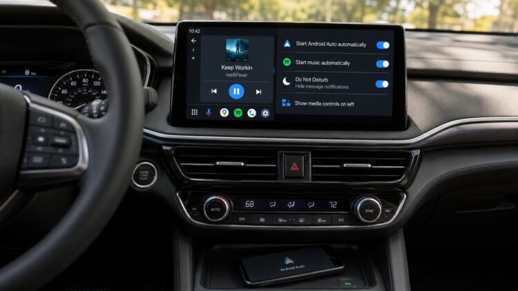 4 простых настройки Android Auto, которые я всегда меняю, чтобы не трогать телефон за рулём. Фото.