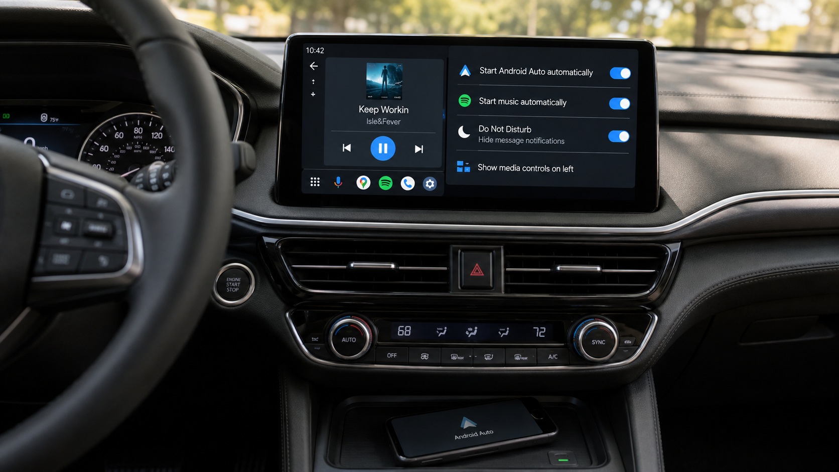 4 простых настройки Android Auto, которые я всегда меняю, чтобы не трогать телефон за рулём