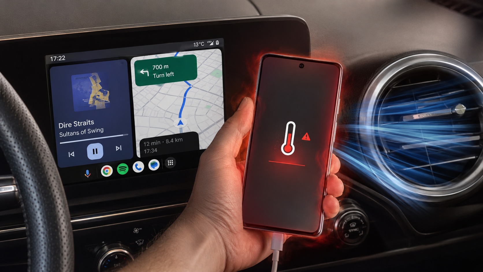 Подключил смартфон к Android Auto и он перегрелся — как я это исправил