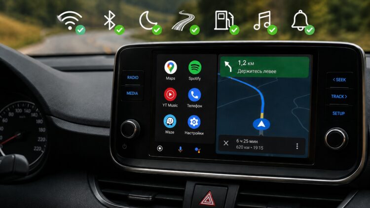 Как я настраиваю Android Auto перед дальней поездкой — конкретные рекомендации. Фото.