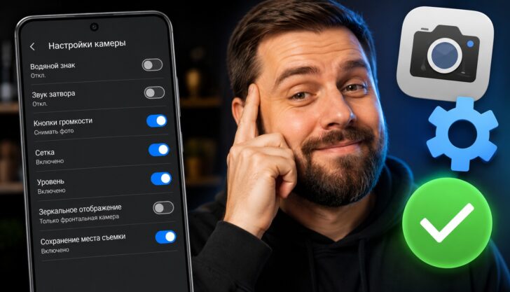 Настройки камеры Android, которые я поменял раз и навсегда. Фото.