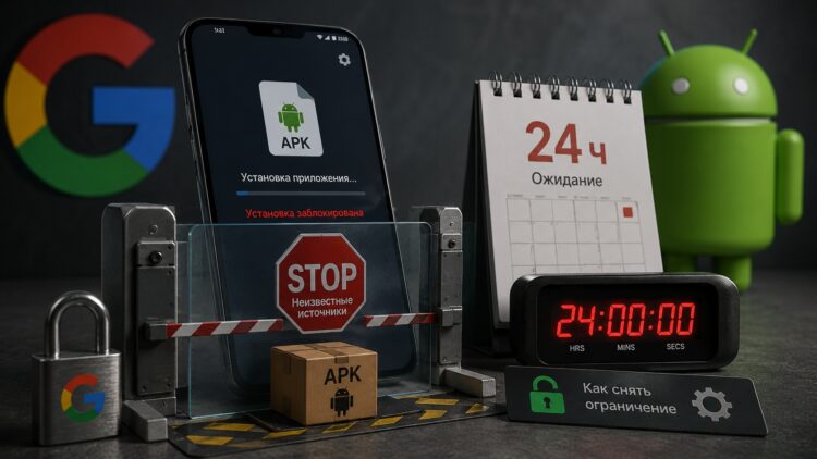 Google вводит новые ограничения на установку APK. Фото.