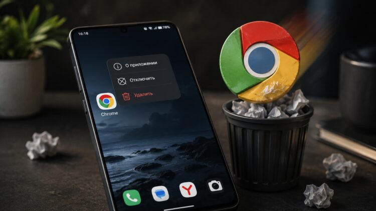 Я сознательно отказался от браузера Chrome по нескольким причинам. Фото.