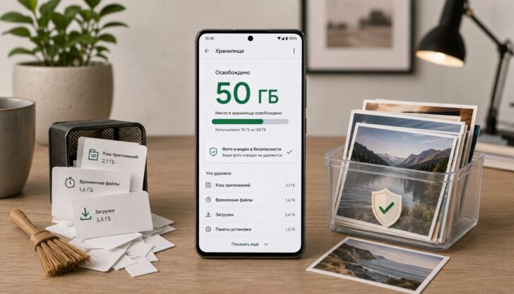 Как освободить 50 ГБ на Android, не удалив ни одного фото. Фото.