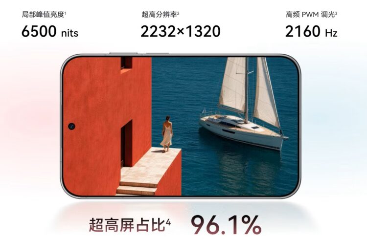 Экран этого смартфона идеален для просмотра видео без полос. Изображение: HUAWEI. Фото.
