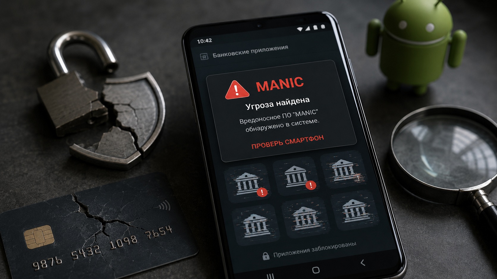 На Android завёлся вирус Manic, который ломает приложения банков. Проверь свой смартфон по инструкции