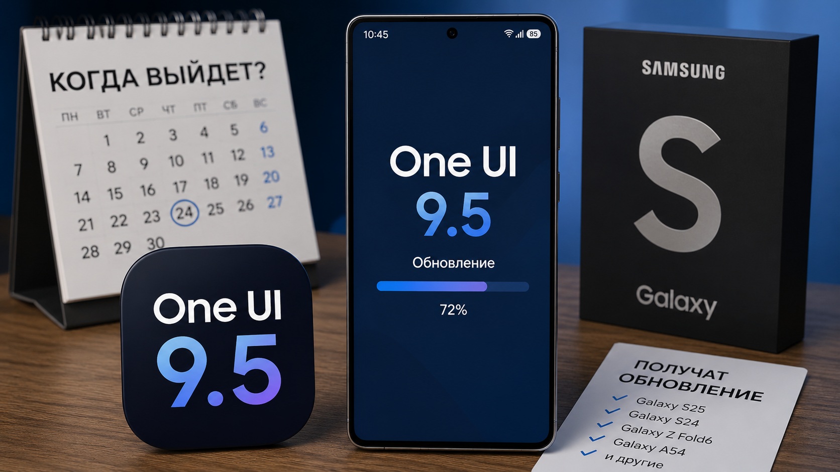 Когда выйдет обновление One UI 9.5, и какие смартфоны Samsung его получат