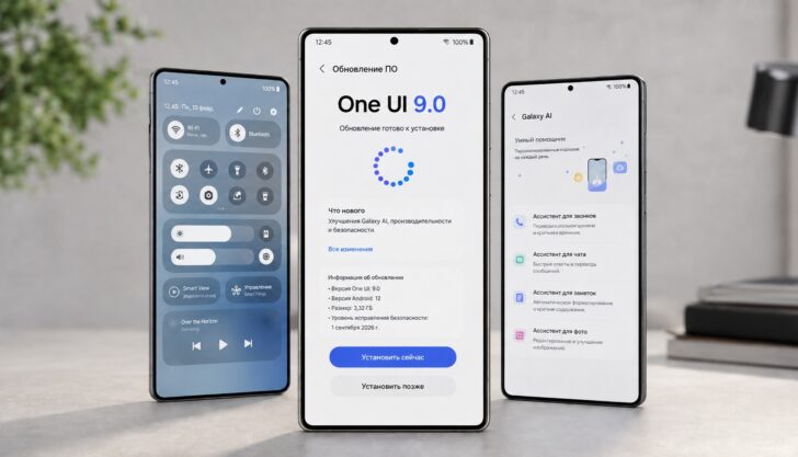Обновление One UI 9.0: какие функции и когда получит твой смартфон Samsung. Фото.