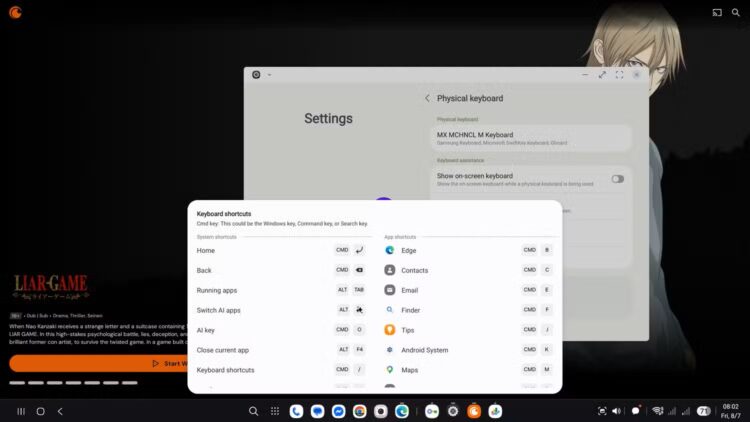 Режим DeX позволяет спокойно работать с несколькими вкладками. Фото.