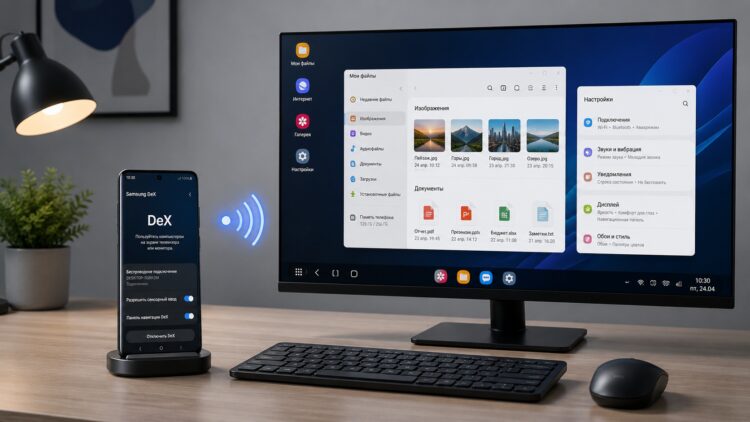 Самый удобный способ подключения Samsung DeX. Фото.