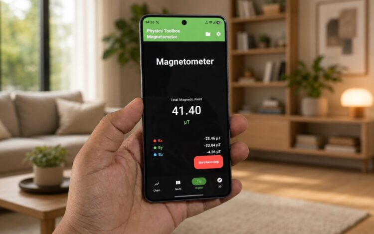 Это приложение делает из смартфона настоящий металлоискатель. Фото.