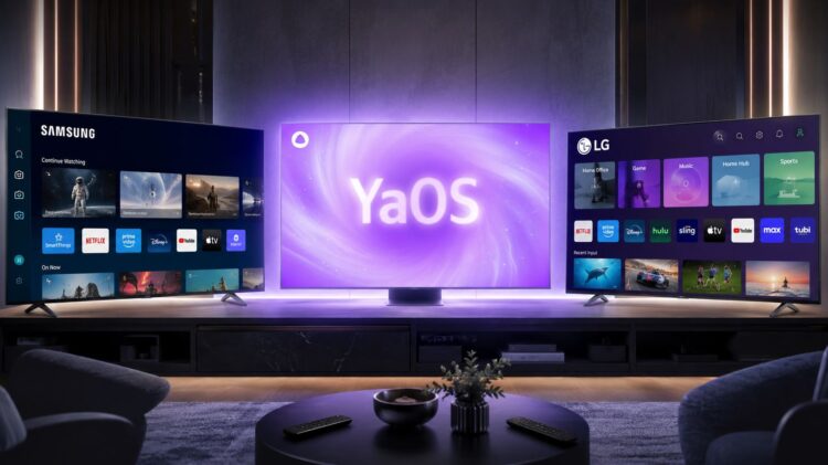 На фоне остальных ОС от Samsung и LG YaOS выглядит крепко. Фото.