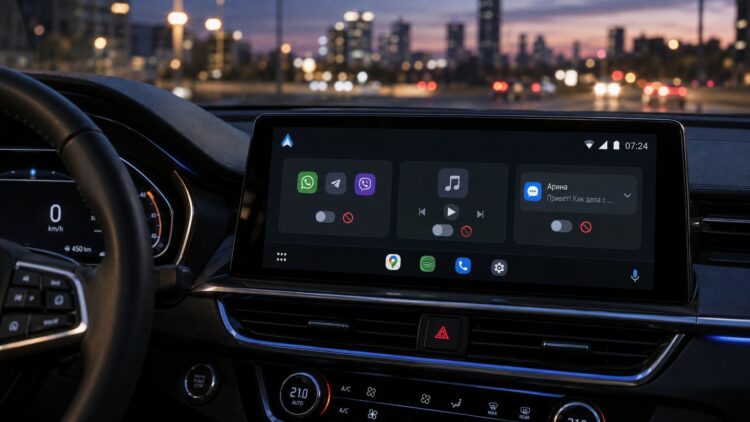 Функции Android Auto, которые нужно отключить перед поездкой. Функции Android Auto, которые нужно отключить перед поездкой. Фото.