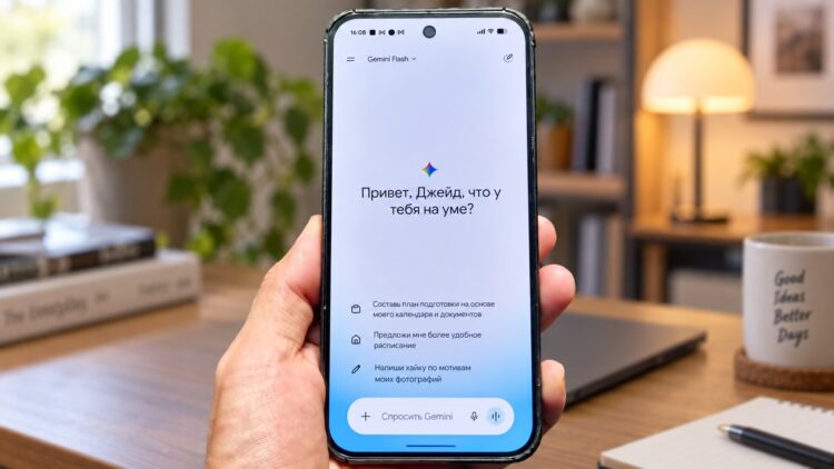 Интерфейс приложения Gemini