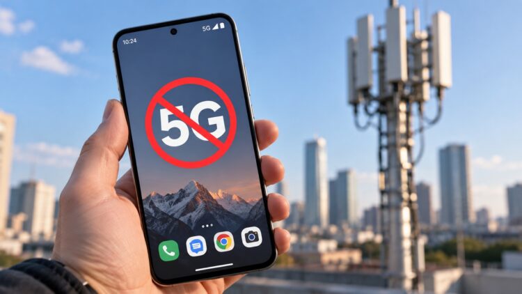 Отсутствие доступа к 5G на Android
