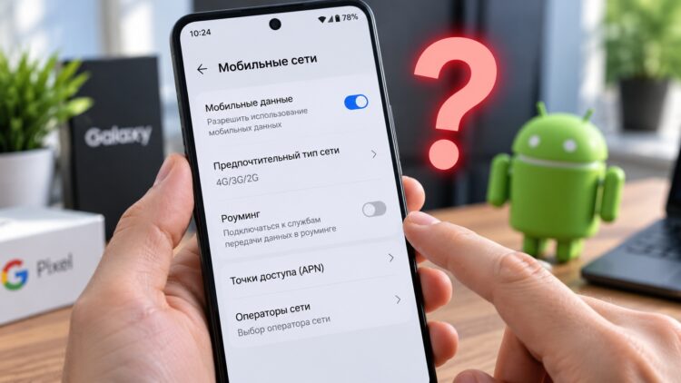Телефон без настроек 5G. Фото.