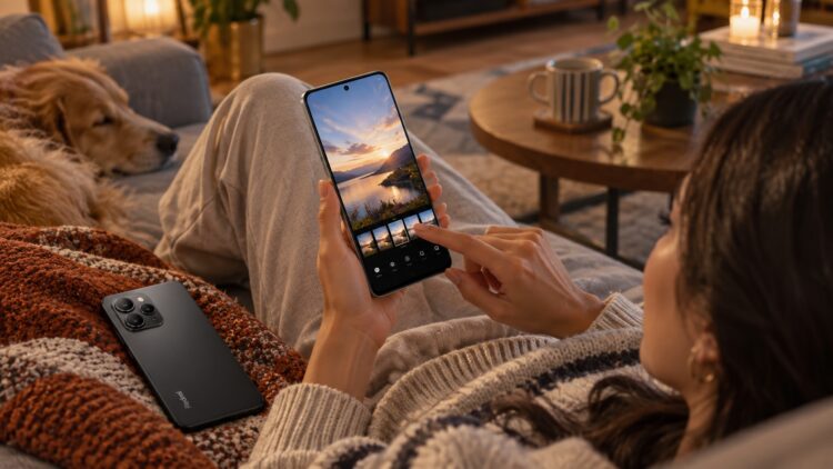 Обработка фото на смартфоне REDMI Note 14 5G