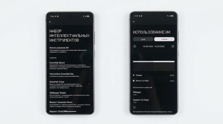 Тоже интересная фича: отслеживает, чем занят ИИ в телефоне. Фото.