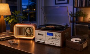 Я собрал дома винтажный уголок звука: 10 кассетных, виниловых и CD-плееров в стиле ретро. Фото.
