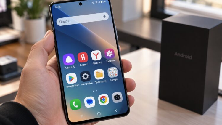 Приложение Алиса AI, предустановленное на Android-смартфоне