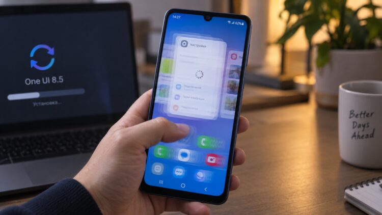 Смартфон Galaxy A07 лагает после установки One UI 8.5. Фото.