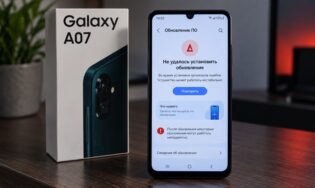 Ошибка обновления на Galaxy A07