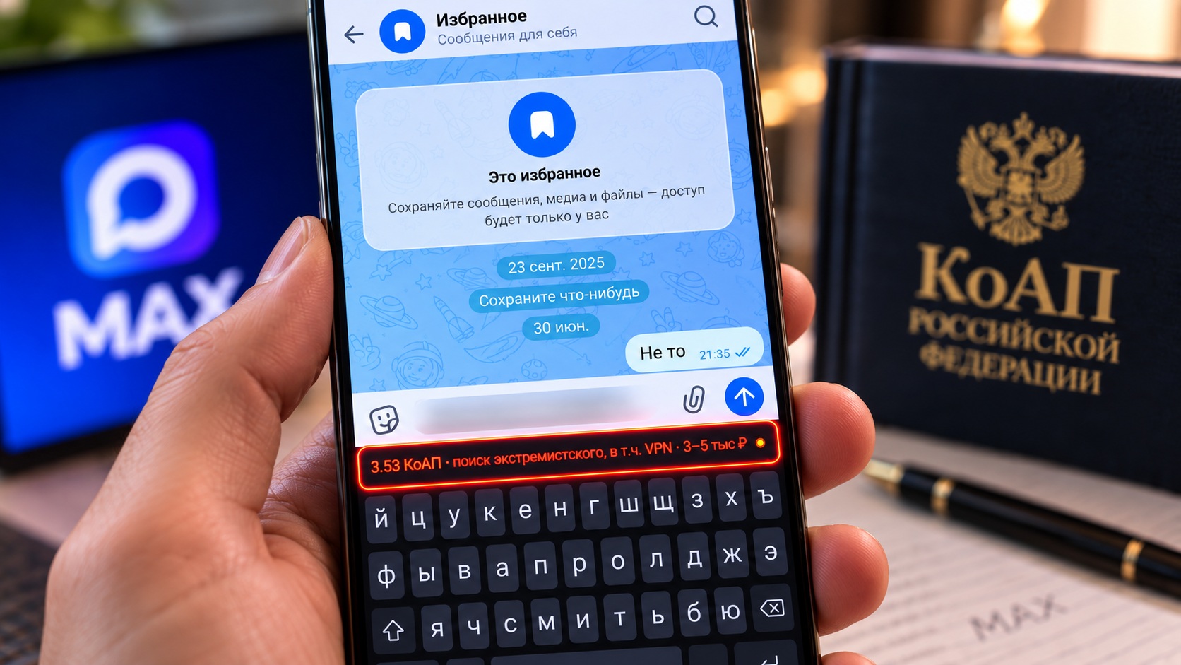 Эта Android-клавиатура показывает штрафы за сообщения в MAX — я посчитал свои