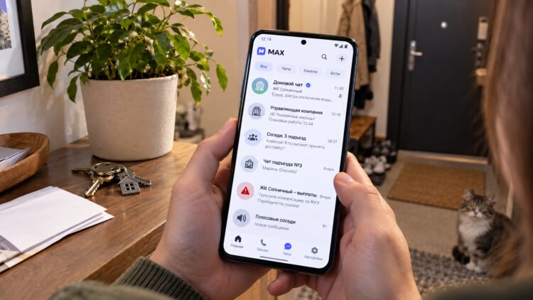 Домовые чаты в мессенджере MAX на Android